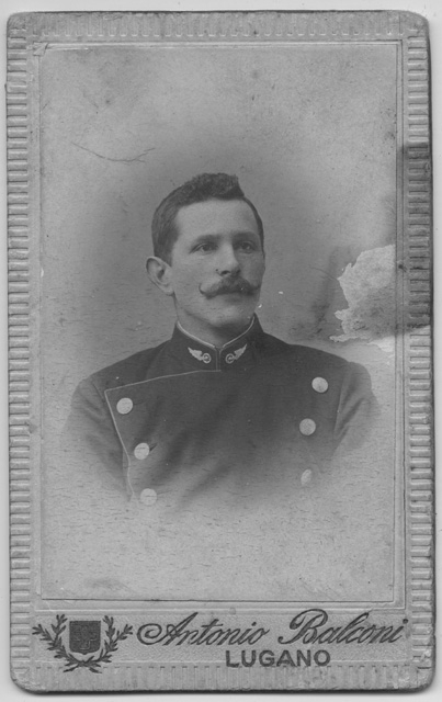 Ritratto di Giuseppe Quadri, capotreno a Bellinzona