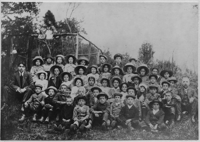 Le scuole maggiori di Tesserete in posa