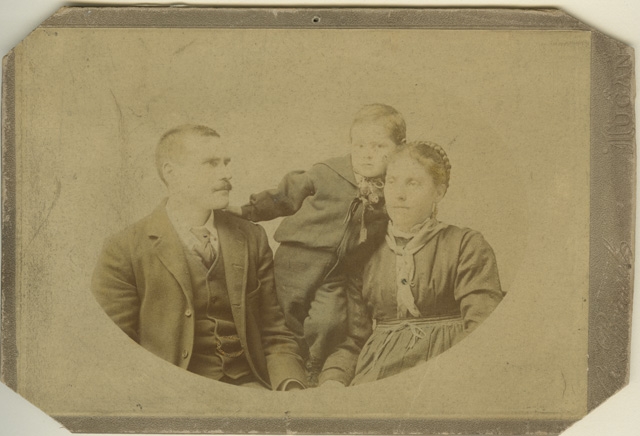 Rodolfo e Angiolina Lucca con il figlio Elvezio