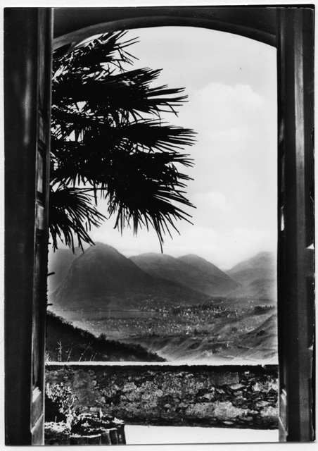 Vista su Lugano dalla pensione Villa Barnabò