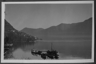 Trasporto del battello affondato "Ticino II" verso Melide