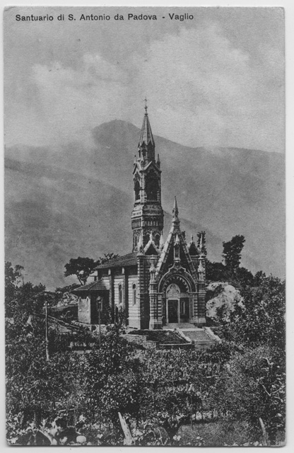 Cartolina della chiesa di Sant'Antonio a Vaglio