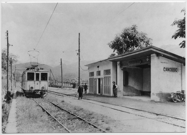 Passaggio del tram Tesserete-Lugano a Canobbio