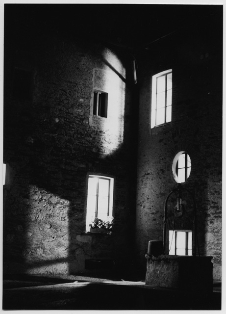 Veduta notturna del chiostro del Convento