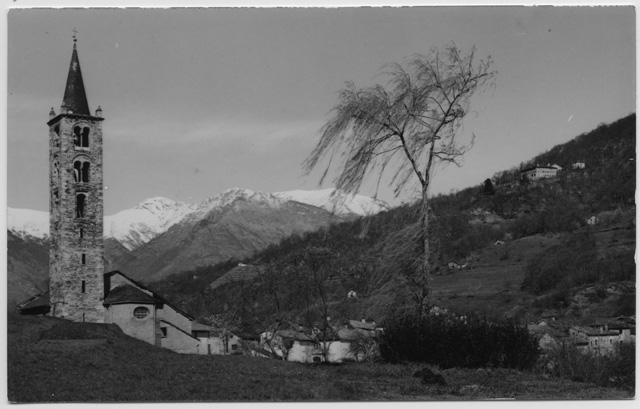 Veduta della chiesa di Sala Capriasca e del Convento di Bigorio