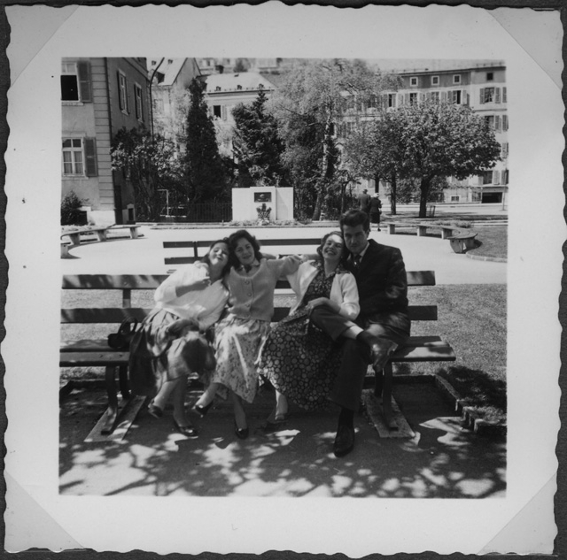 Renato Lucca con amici a Le Locle