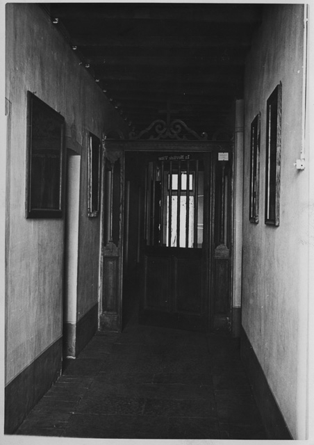 Corridoio riservato ai novizi del Convento di Bigorio