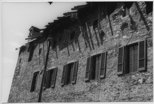 Lavori di restauro del tetto del Convento di Bigorio in seguito all'incendio