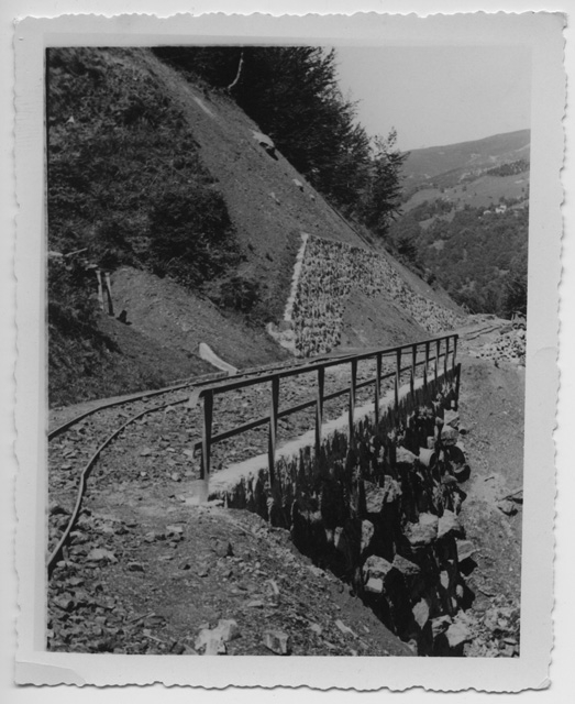 Costruzione della strada della Val Colla