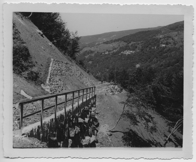 Costruzione della strada della Val Colla