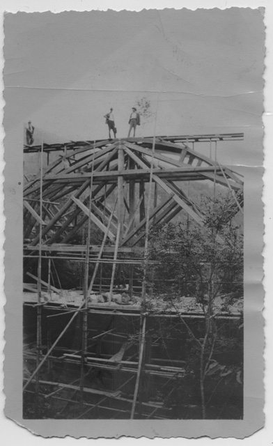 Il ponte di Cozzo in costruzione