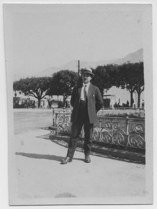 Piero Antonini in piazza Rezzonico a Lugano