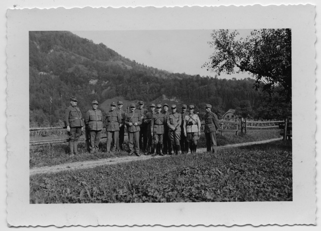 Militi del corso capi distaccamento in posa