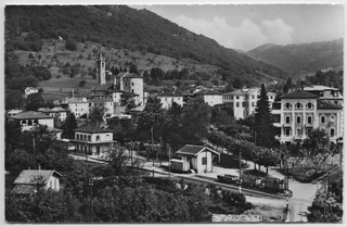 Veduta di Tesserete con la stazione