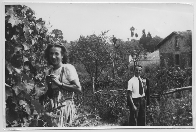 Carmen Quadri e Bruno Morosoli in campagna