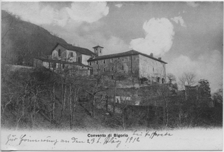 Cartolina del Convento di Bigorio