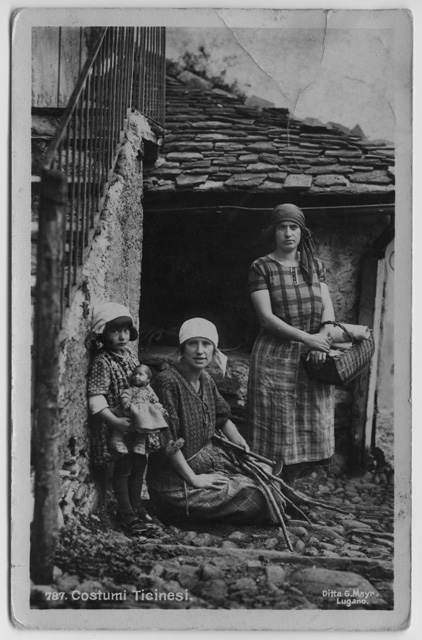 Cartolina "Costumi ticinesi"