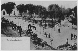 Veduta di Piazza del Progresso a Villa Mercedes