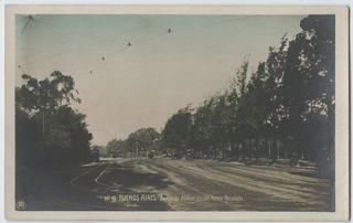 Veduta di Avenida Alvear dal Paseo Recoleta a Buenos Aires