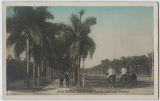 Veduta del Paseo Avenida Sarmiento di Buenos Aires