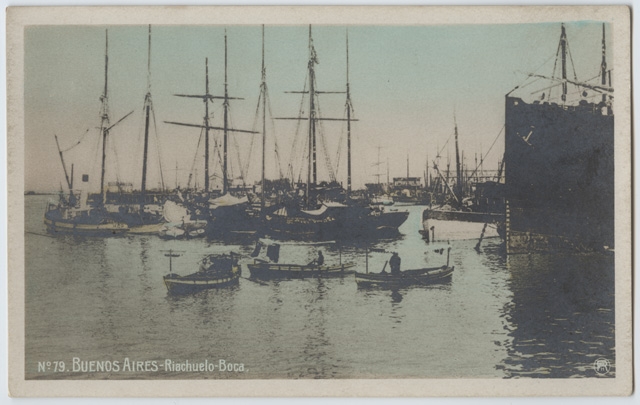 Veduta del fiume Boca a Buenos Aires