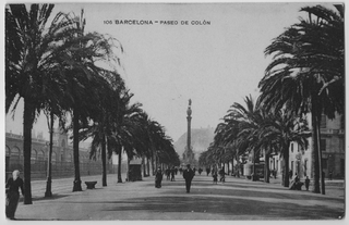 Veduta del Paseo de Colón