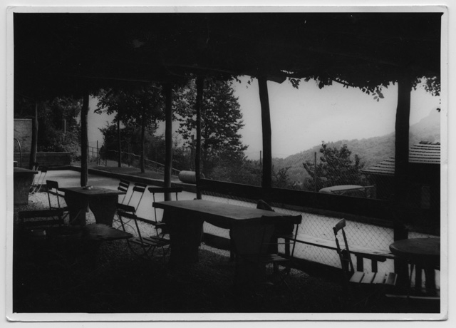 Veduta degli esterni del ristorante della Selva a Campestro