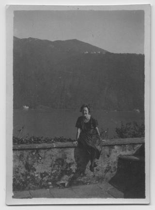 Gina Maria Rossi in posa a Morcote