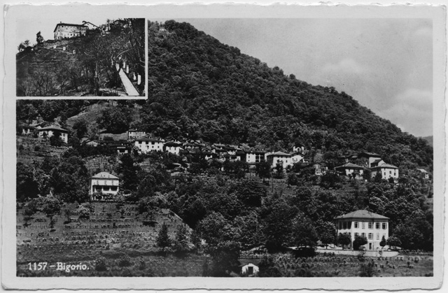 Cartolina di Bigorio con il Convento