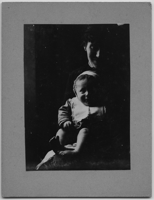 Ritratto di Adele Rossi con il figlio Francesco