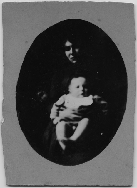 Ritratto di Adele Rossi con il figlio Francesco