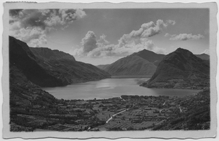 Veduta del lago di Lugano dall'Hotel Roveredo