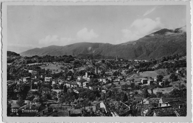 Cartolina di Tesserete con Sala Capriasca viste da Lopagno