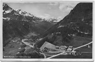 Veduta di Motto-Bartola con strada del Gottardo