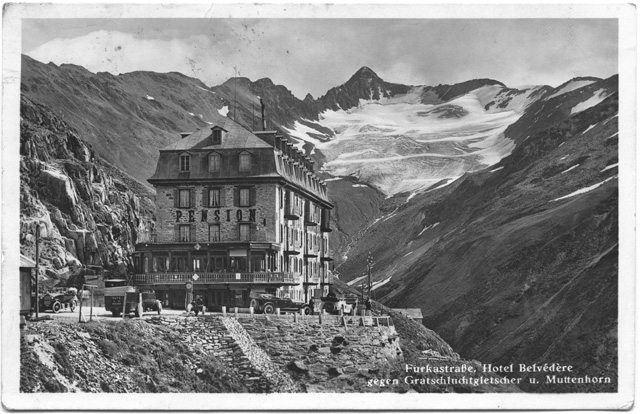 L'Hotel Belvedere sul Passo della Furka