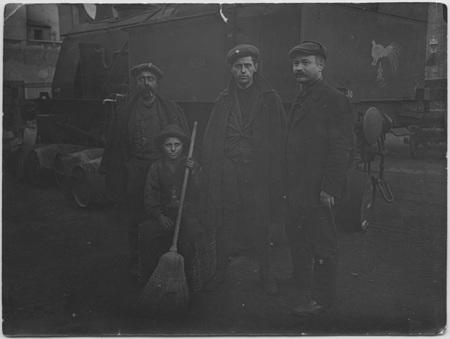 Pericle Buzzi durante lo sciopero delle aziende del gas a Milano