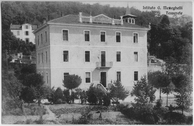 Cartolina dell'Istituto Giuseppe Meneghelli di Tesserete