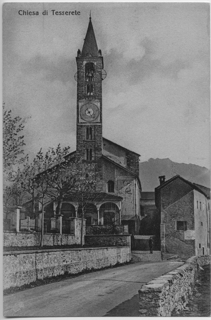 Cartolina della chiesa S. Stefano di Tesserete