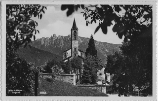 Cartolina della chiesa S. Stefano di Tesserete