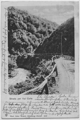 Cartolina della Val Colla