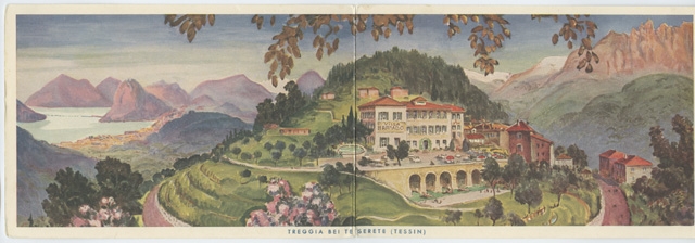 Cartolina dipinta di Treggia