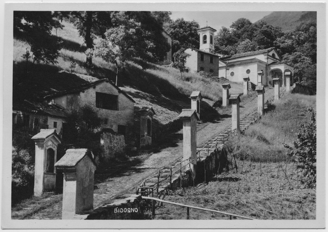 Cartolina della via Crucis di Bidogno
