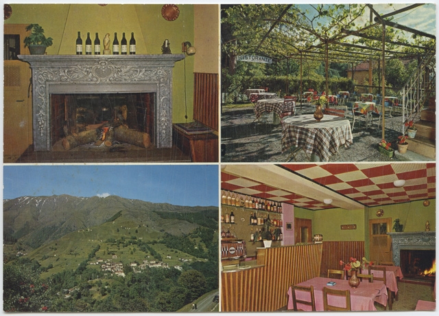 Cartolina del Ristorante Reali di Bogno