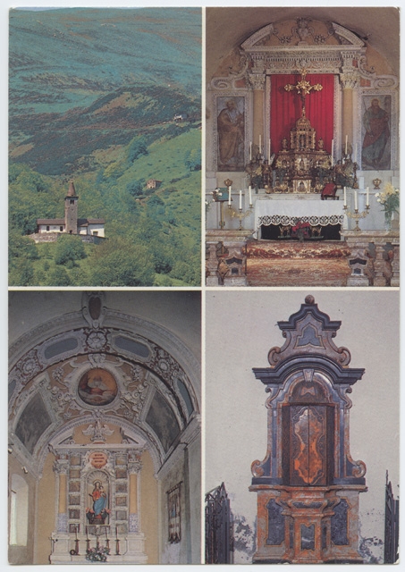 Cartolina della chiesa San Pietro e Paolo a Colla