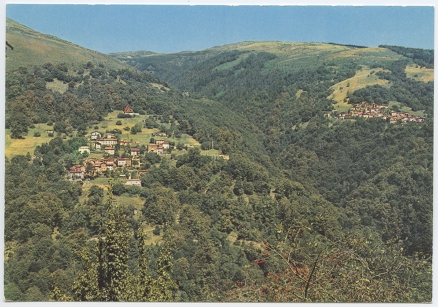 Cartolina della Val Colla con Insone e Scareglia