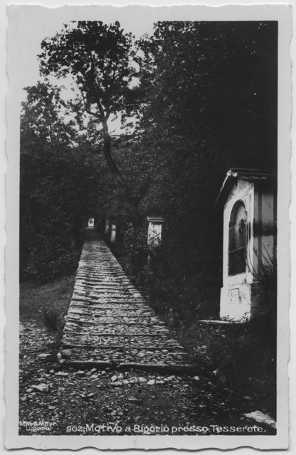 Cartolina della Via Crucis del Convento del Bigorio