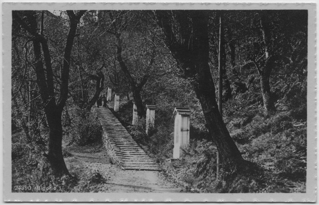 Cartolina della Via Crucis del Convento del Bigorio