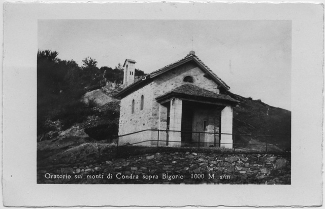 Cartolina dell'Oratorio di Condra
