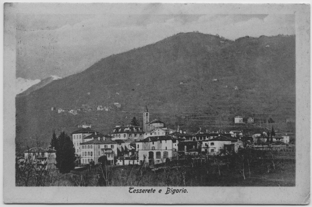 Cartolina di Tesserete e Bigorio