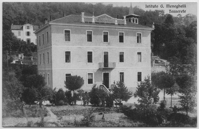 Cartolina dell'Istituto Giuseppe Meneghelli a Tesserete